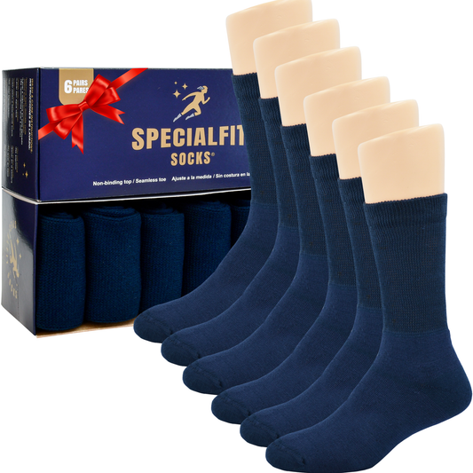 Diabético Media Pantorrilla Azul