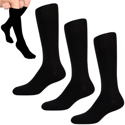 Medias de Compresión 15-20 mmHg – Negro – 3 Pares