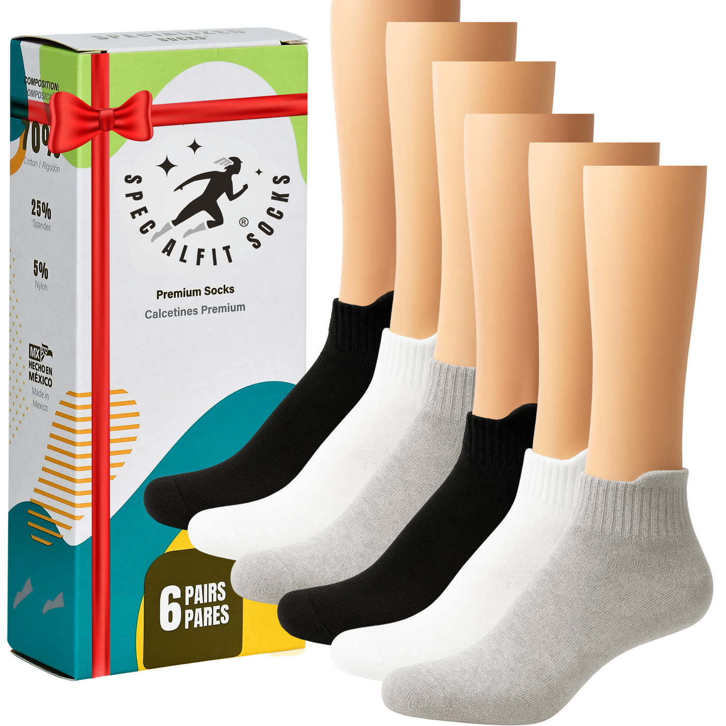 Calcetines deportivos cortos para mujer surtidos