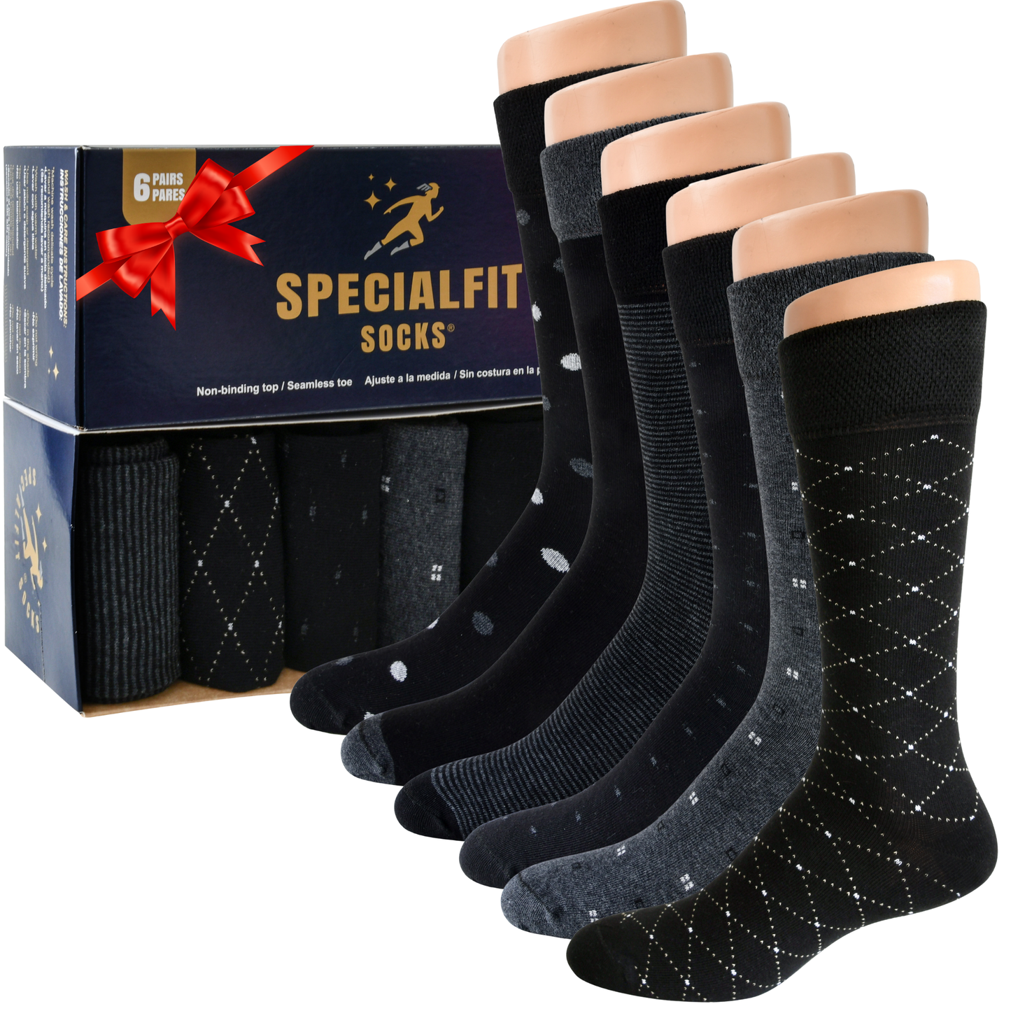 Calcetines hombre| algodon| Calcetines de vestir delgados| Suaves | extremadamente cómodos| diseños increíbles| aptos para diabéticos.