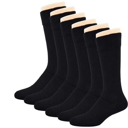 Diabetic socks for men, premium cotton, super soft. Black Pattern.