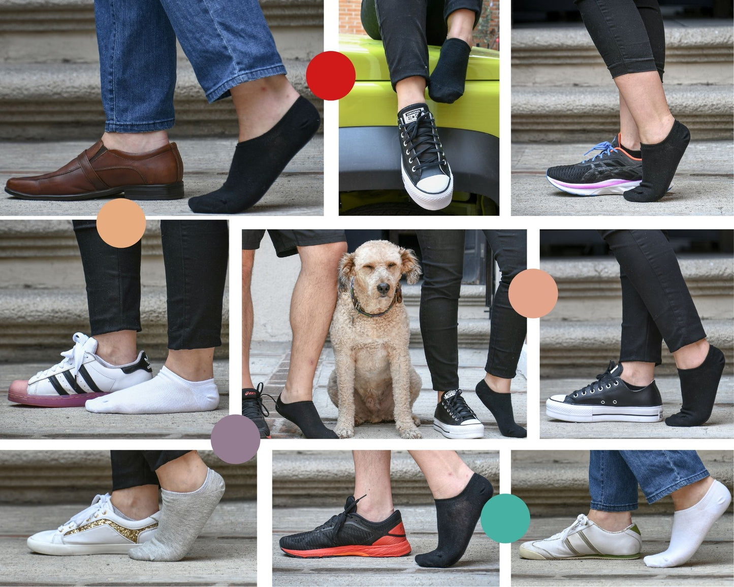 Calcetines Cortos/Tines invisibles antideslizantes