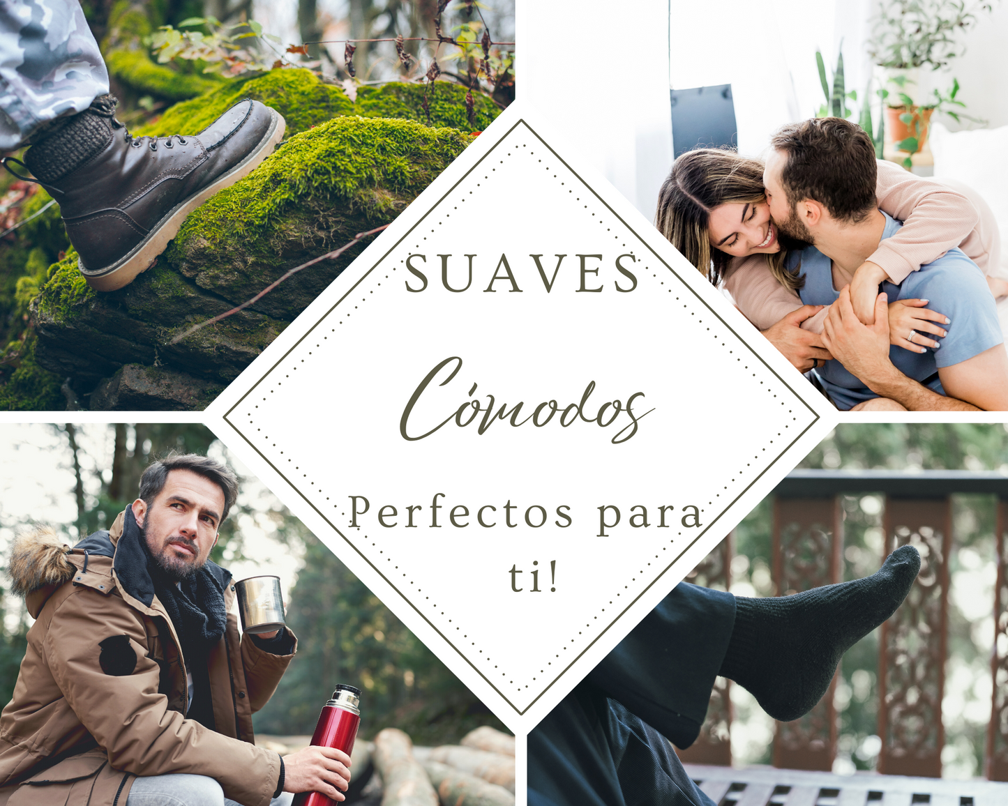 Calcetines para Hombre/Mujer aptos para diabéticos, Planta Afelpada