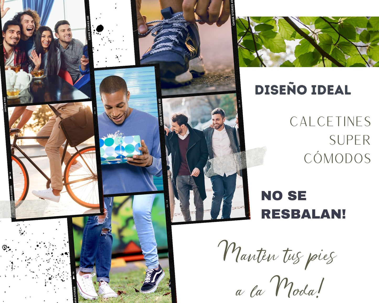 Calcetines Cortos/Tines invisibles antideslizantes